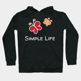 Simple Life - Abstract Butterflies Hoodie